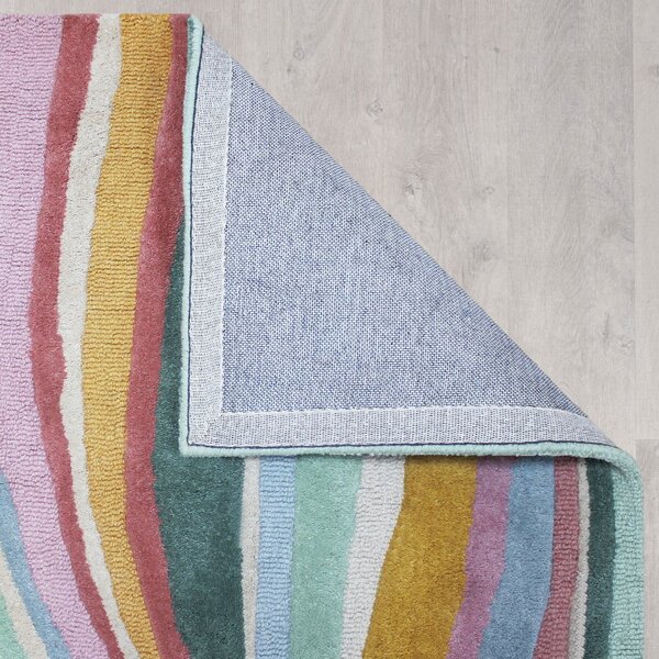 Ročno tkan volnen tekač 60x230 cm Abstract Flow – Flair Rugs