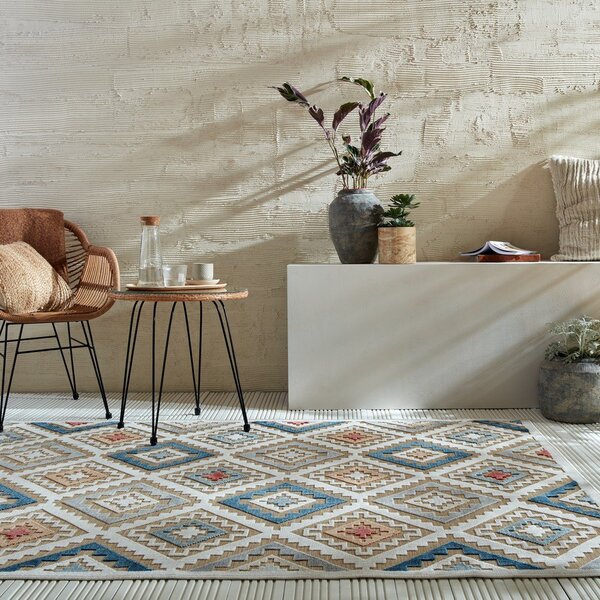 Kremno bela notranja in zunanja preproga 200x290 cm Zion Natural – Flair Rugs