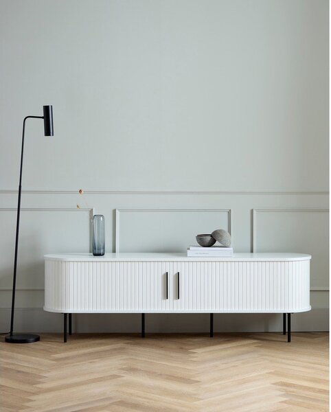 Bela TV omarica 180x56x45 cm Nola – Unique Furniture