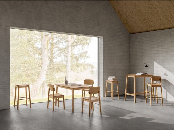 Jedilna miza v hrastovem dekorju 80x120 cm Barlow – Actona