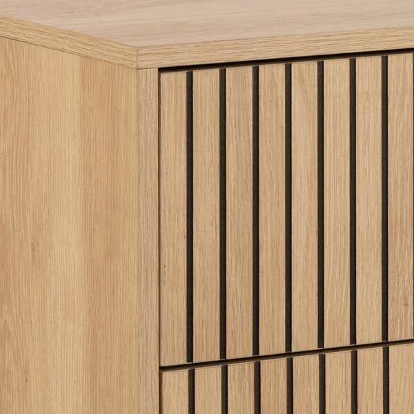 Komoda v hrastovem dekorju v naravni barvi 81x80x40 cm Albany – Actona