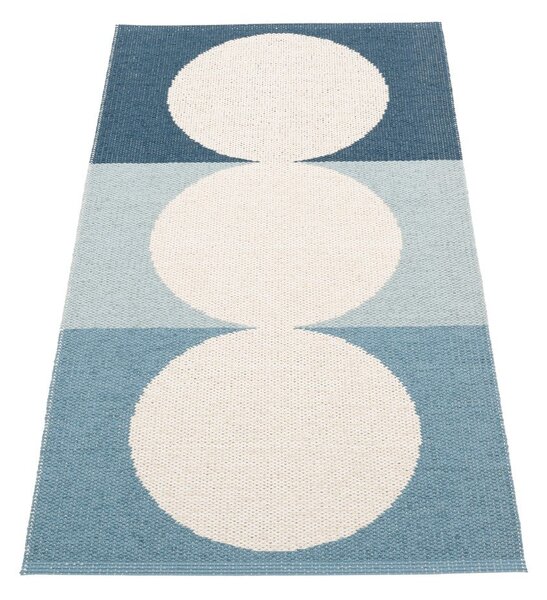 Modra/kremno bela notranja in zunanja preproga 70x140 cm Otto Sky – Pappelina