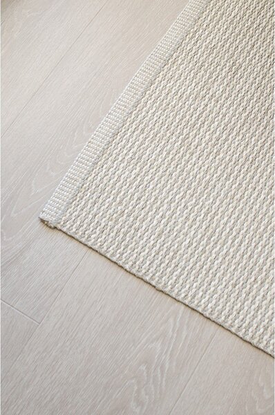 Kremno bel zunanji in notranji tekač 70x200 cm Mono Linen Vanilla – Pappelina