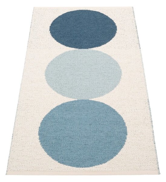 Modra/kremno bela notranja in zunanja preproga 70x140 cm Otto Sky – Pappelina