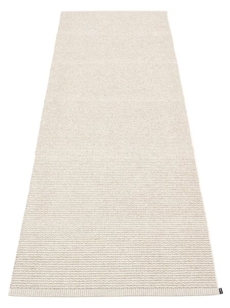 Kremno bel zunanji in notranji tekač 70x200 cm Mono Linen Vanilla – Pappelina