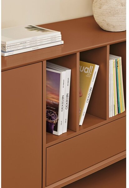 Opečnato oranžna komoda 220x98x45 cm Platt – Teulat