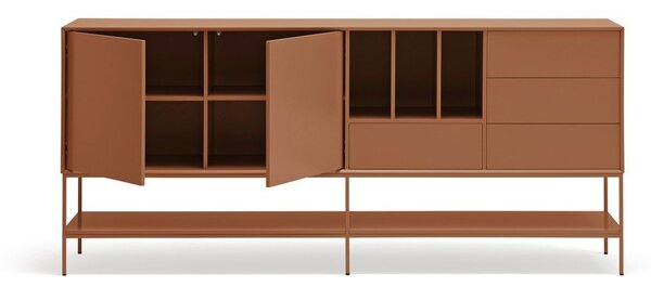 Opečnato oranžna komoda 220x98x45 cm Platt – Teulat