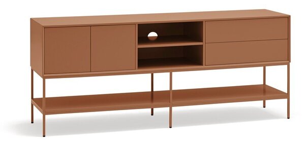 Opečnato oranžna TV omarica 175x74x45 cm Platt – Teulat