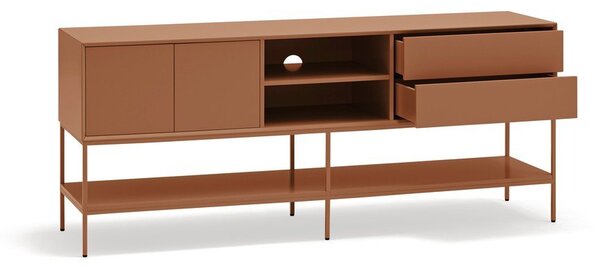 Opečnato oranžna TV omarica 175x74x45 cm Platt – Teulat