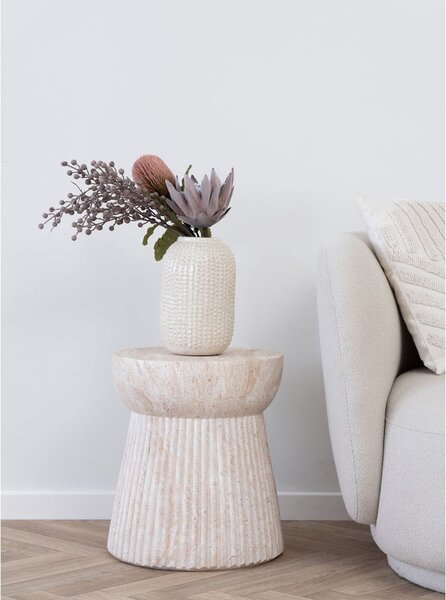 Lončena okrogla vrtna mizica ø 37 cm Bonn – House Nordic