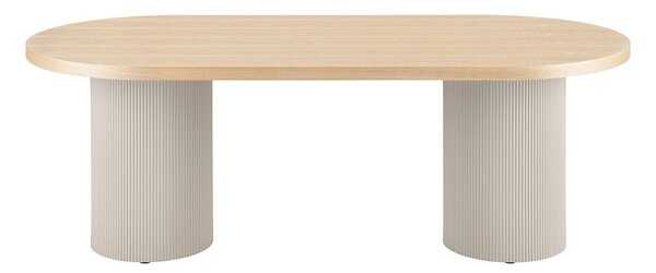 Jedilna miza z mizno ploščo v jesenovem dekorju 100x220 cm Solva – House Nordic
