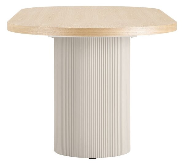 Jedilna miza z mizno ploščo v jesenovem dekorju 100x220 cm Solva – House Nordic