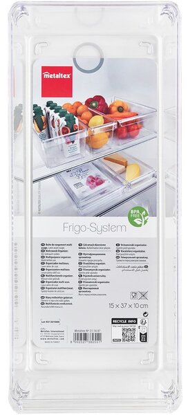 Plastičen organizator za hladilnik 37x15 cm – Metaltex