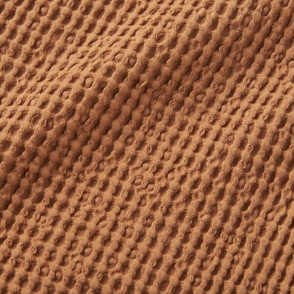 Rjava bombažna odeja 150x200 cm Jaipur Chunky Waffle – Pineapple Elephant