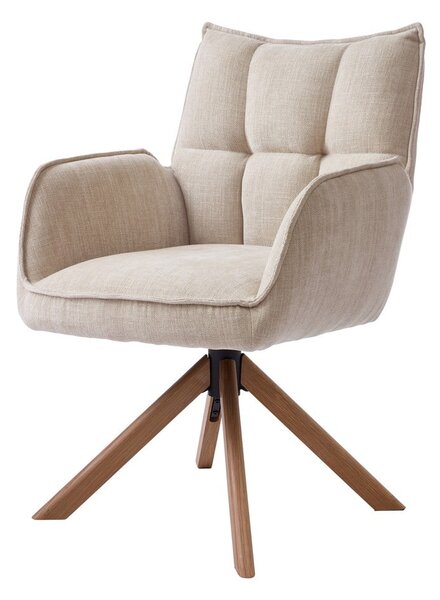 Kremno beli oblazinjeni jedilni stoli v kompletu 2 ks Marilla – Unique Furniture