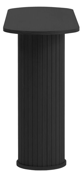Črna stranska mizica 40x130 cm Nola – Unique Furniture