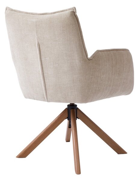Kremno beli oblazinjeni jedilni stoli v kompletu 2 ks Marilla – Unique Furniture