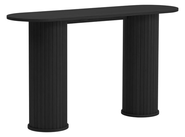 Črna stranska mizica 40x130 cm Nola – Unique Furniture