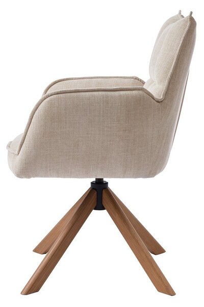 Kremno beli oblazinjeni jedilni stoli v kompletu 2 ks Marilla – Unique Furniture