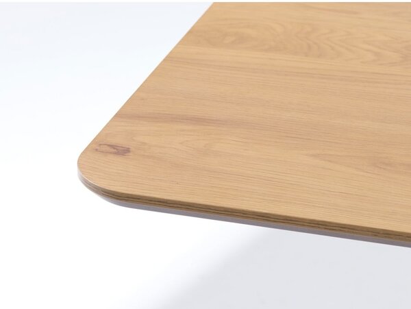 Jedilna miza z mizno ploščo v hrastovem dekorju 100x200 cm Cesura – Unique Furniture