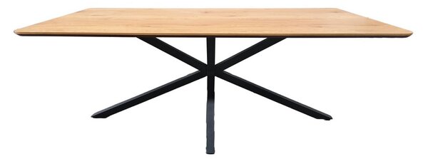 Jedilna miza z mizno ploščo v hrastovem dekorju 100x200 cm Cesura – Unique Furniture