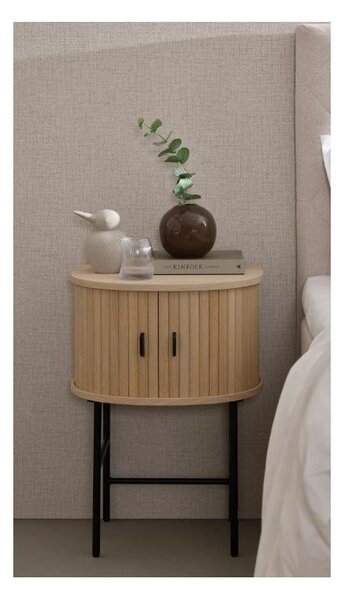 Nočna omarica v naravni barvi Nola – Unique Furniture