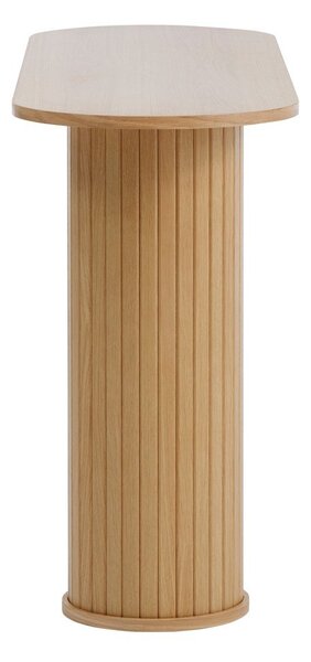 Stranska mizica v naravni barvi 40x130 cm Nola – Unique Furniture