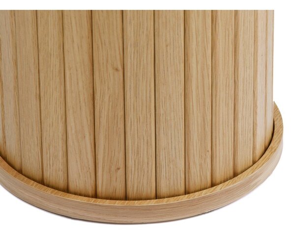 Stranska mizica v naravni barvi 40x130 cm Nola – Unique Furniture