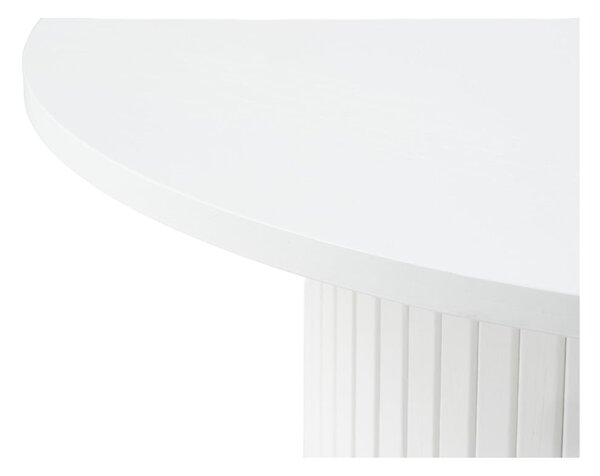 Bela okrogla mizica Nola – Unique Furniture