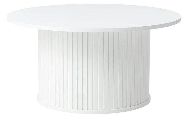 Bela okrogla mizica Nola – Unique Furniture