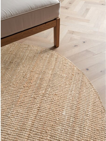 Okrogla preproga iz jute v naravni barvi ø 160 cm Bouclé Jaipur – Hanse Home