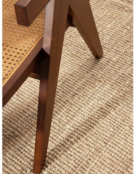 Kremno bela okrogla preproga iz jute ø 160 cm Bouclé Jaipur – Hanse Home