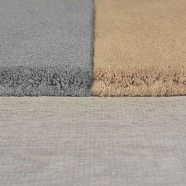 Črno-siva ročno tkana volnena preproga 120x180 cm Lozenge Monochrome – Flair Rugs