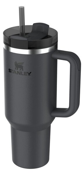 Črna termovka s slamico iz nerjavečega jekla 1,18 l Quencher H2.0 FlowState Tumbler Black – Stanley