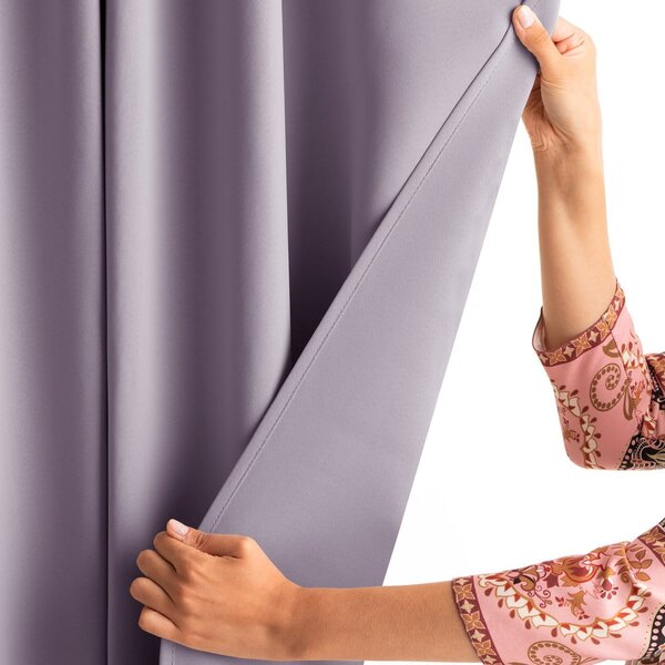 Prašno rožnata zavesa za delno zatemnitev 140x245 cm Kierra – Restilo