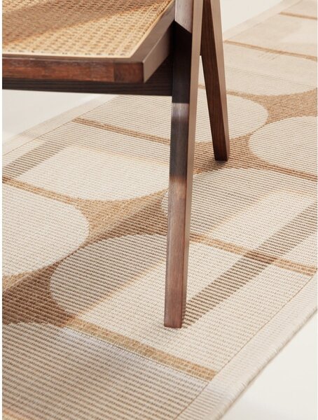 Bež-slonokoščen zunanji in notranji tekač 80x250 cm Duet Bowen – NORTHRUGS