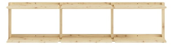 Stenska polica iz masivnega bora v naravni barvi 192x47,5 cm Groove – Karup Design