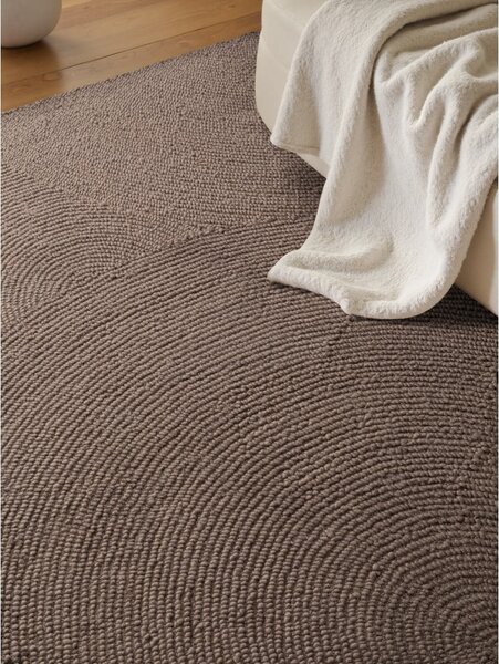 Sivorjava ročno tkana volnena preproga 80x150 cm Calmio – Hanse Home