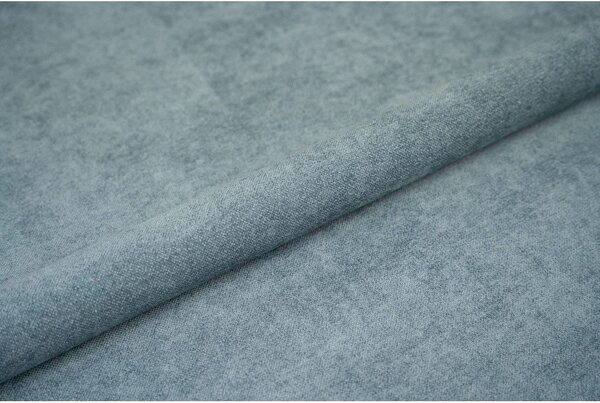 Modra oblazinjena postelja s prostorom za shranjevanje z vzmetnico 120x200 cm Avela – Bonami Selection