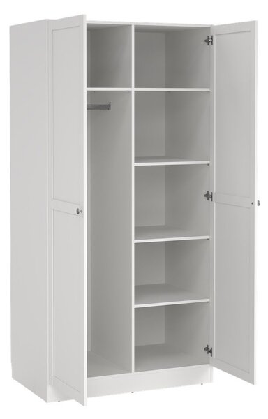 Bela garderobna omara 99x200x62 cm Billund – Tvilum