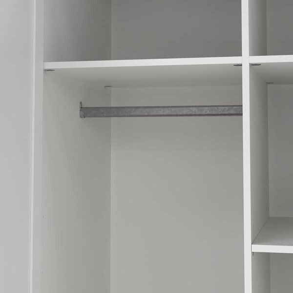 Bela garderobna omara 99x200x62 cm Billund – Tvilum