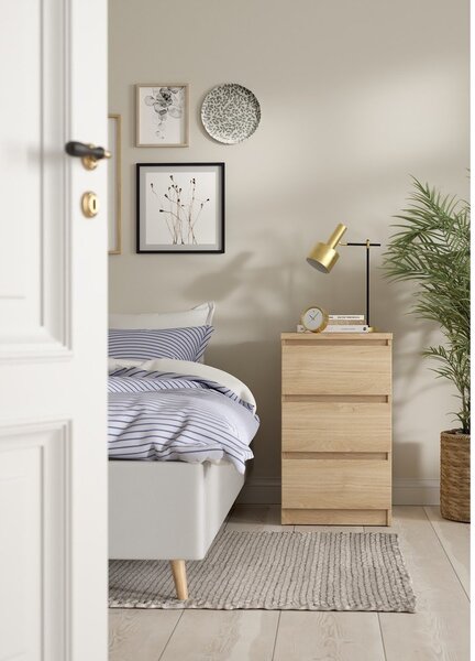 Komoda v hrastovem dekorju 40x70x50 cm Naia – Tvilum