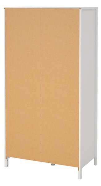 Bela garderobna omara z ogledalom 102x199x58 cm Madrid – Tvilum