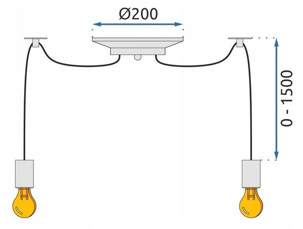 Lampa Spider Rope 10