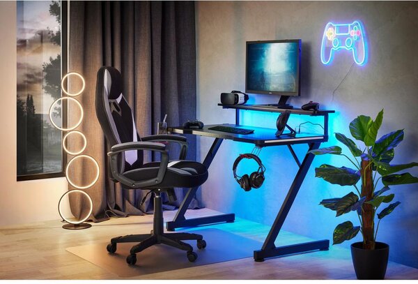 Mömax Gaming Miza Racer 2, Črna, 120x64