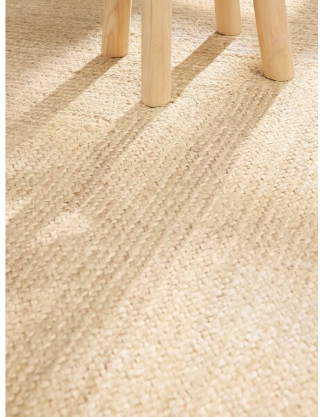 Obojestranska/ročno tkana preproga iz jute v svetli naravni barvi 80x150 cm Juno – Hanse Home