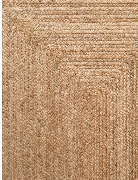 Obojestranski/ročno tkan tekač iz jute v naravni barvi 80x200 cm Juno – Hanse Home