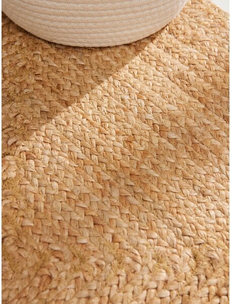 Obojestranski/ročno tkan tekač iz jute v naravni barvi 80x200 cm Juno – Hanse Home