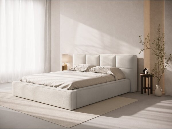 Kremno belo oblazinjeno vzglavje 229x100 cm Darren – Micadoni