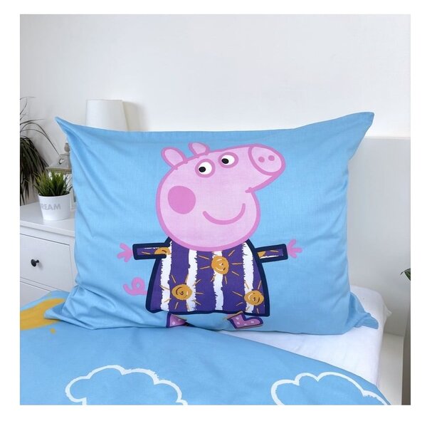 Enojna bombažna otroška posteljnina s svetlečim učinkom 140x200 cm Peppa Pig – Jerry Fabrics